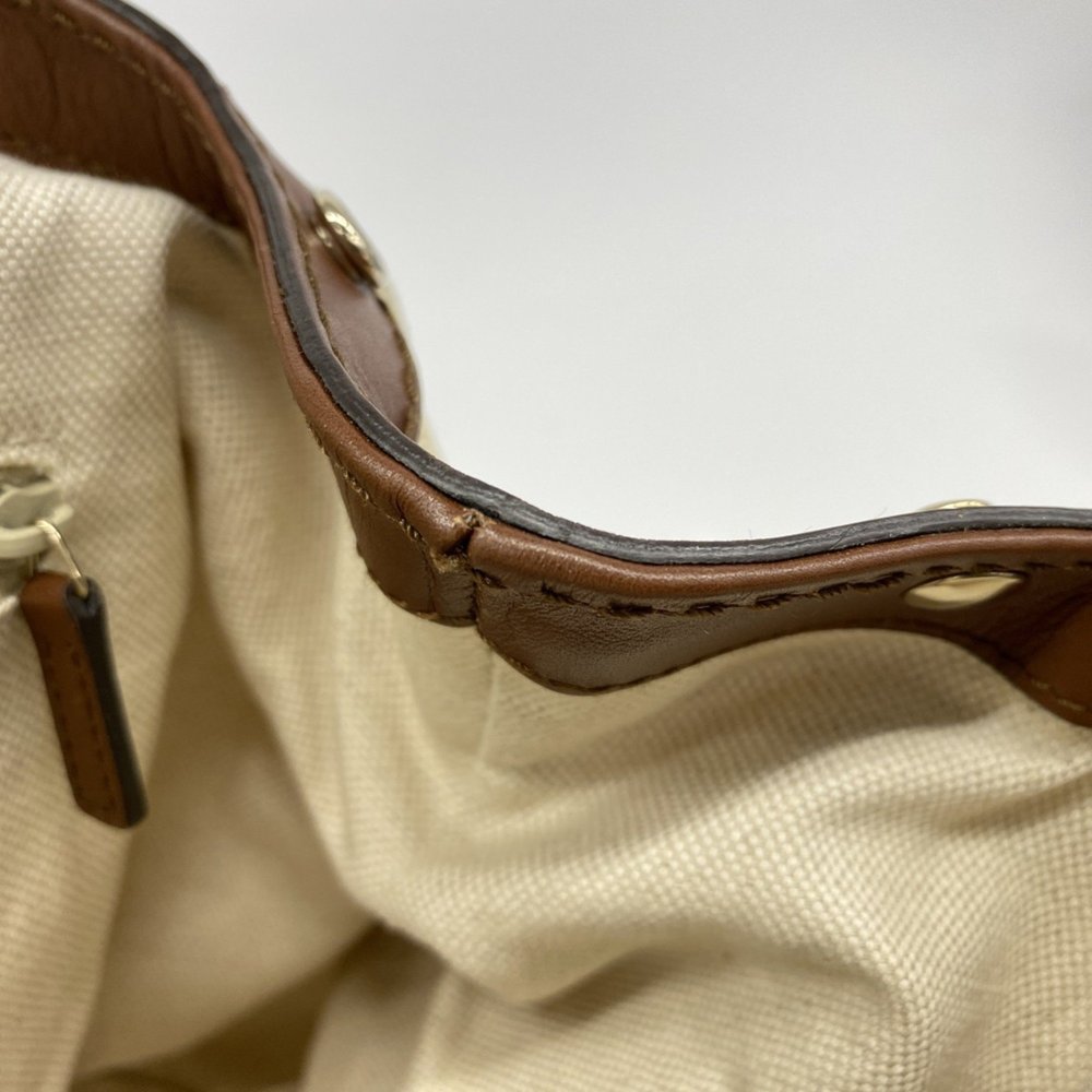 Gucci Handbag 211944 Canvas Brown Beige Champagne Women's - Picture 11 of 14